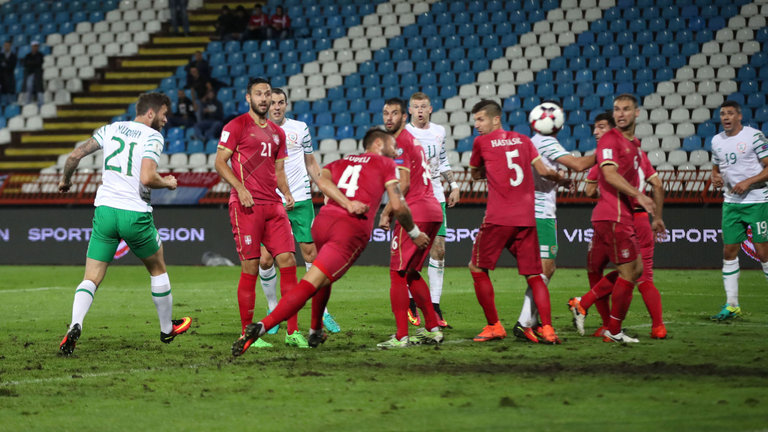 Daryl Murphy salvaged a point for Ireland in Serbia